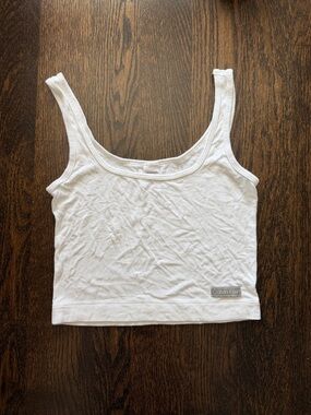 Calvin Klein sleepwear tank ribbed white small